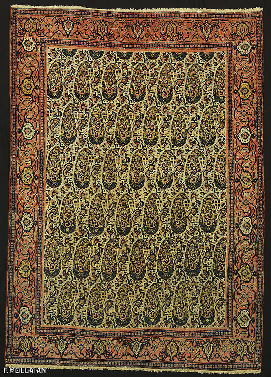 Antique Persian Senneh Bothe Design Rug n°:47589395